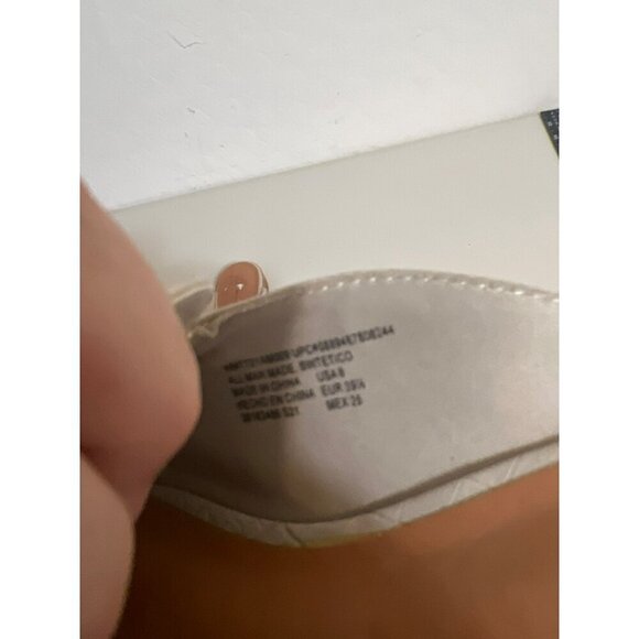 Time and Tru Memory Foam Mules with Silver Chain Detailing Sz 8 - Picture 3 of 4